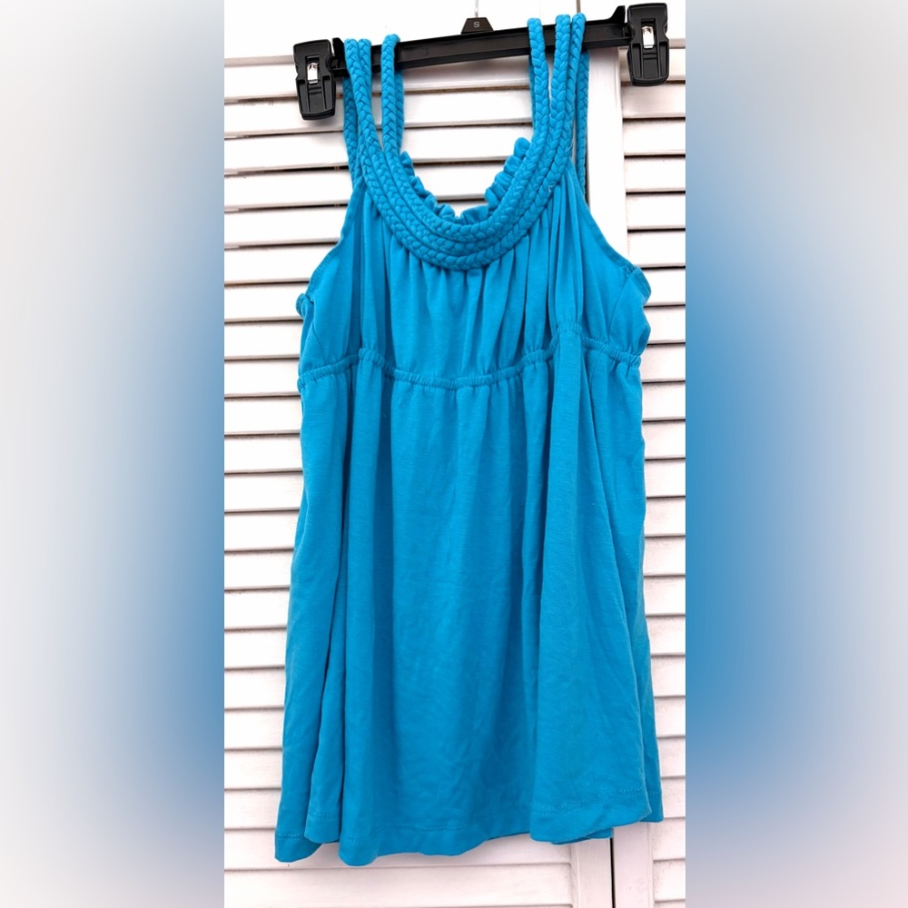BODY CENTRAL Turquoise Sleeveless Blouse